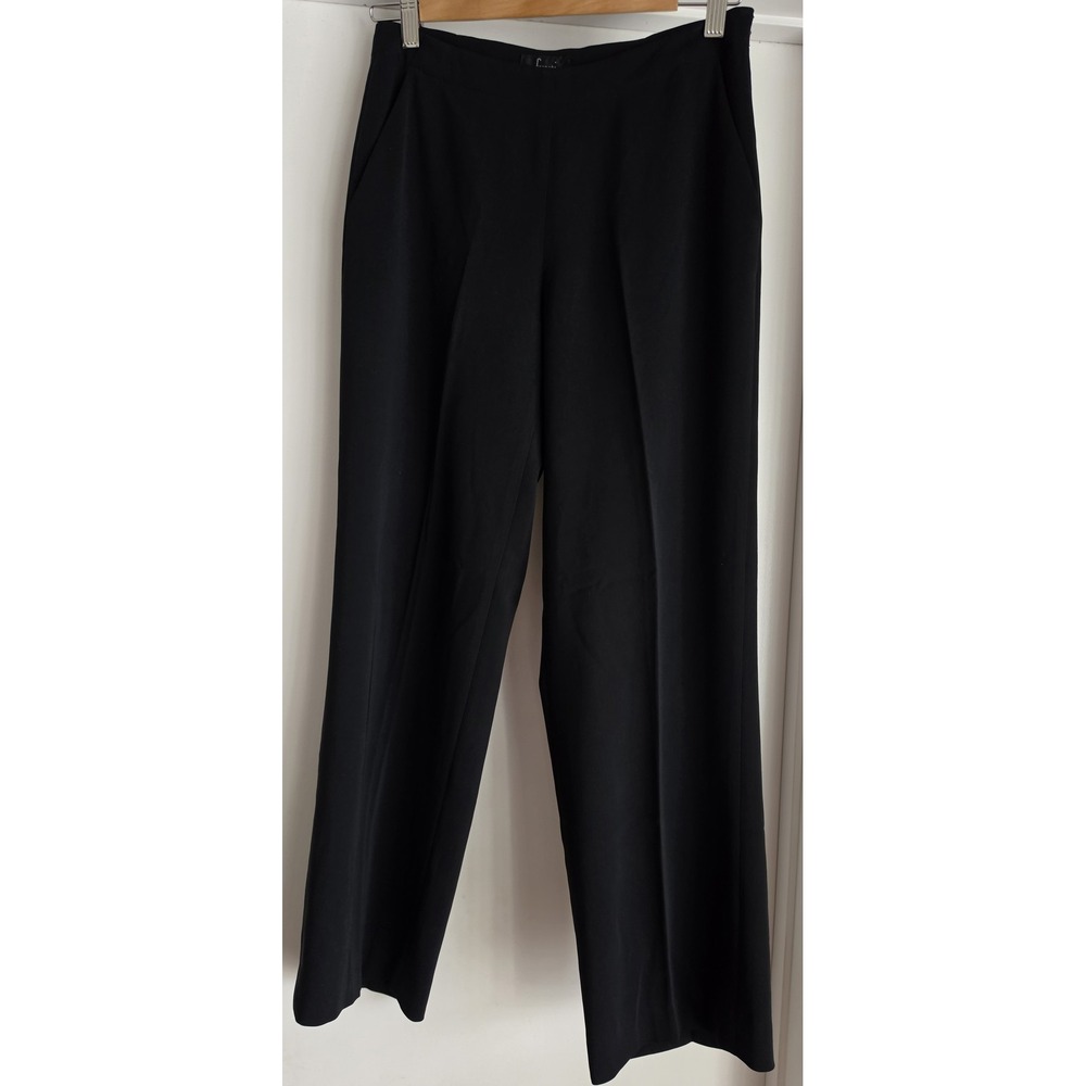 Vintage Frenchi Women's Pants Size 5 Black Slim Polyester Blend Classic